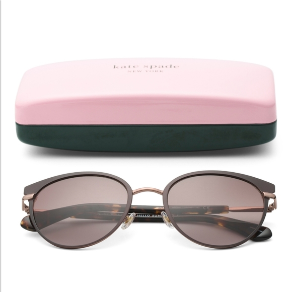 NWT Kate Spade Janalee Tortiose Shell Sunglasses - Picture 1 of 8